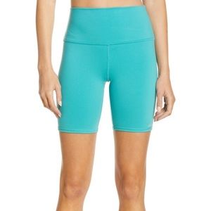 Alo High Waist Biker Shorts Ocean Teal